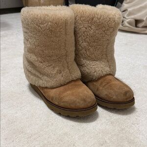 UGG Cozy Tan Shearling Boots